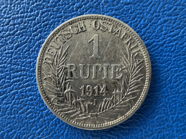 Deutsch-Ostafrika 1 Rupie 1914 J Wilhelm II