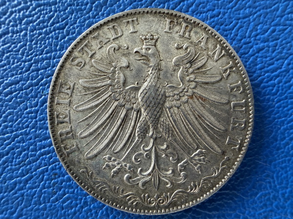 Frankfurt 2 Gulden 1846 Doppelgulden Freie Stadt Frankfurt Silber