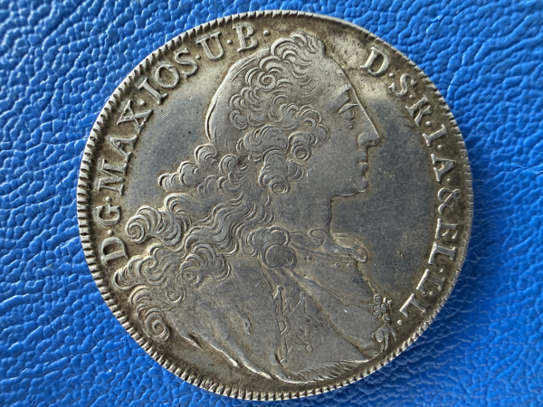Bayern Maximilian III. Joseph Taler 1764 München Madonna mit Kind Madonnentaler Top Erhaltung (3)