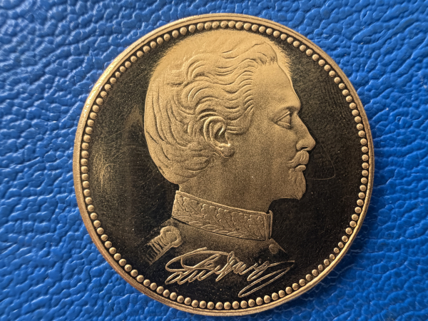 Bayern König Ludwig II 1845 - 1886 von Bayern Franz Müller ca. 16,80g Gold in PP sehr selten