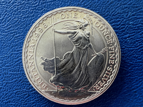 Großbritannien 1 Oz 1998 Britannia Silber selten