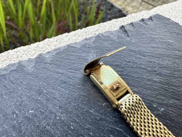 Vintage Longines Damenarmbanduhr, 585er Gelbgold, ca 28,50 g, ca.18cm Länge mit Verschluss, (34)