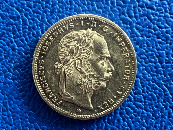 Österreich 8 Florin 1886 Gold