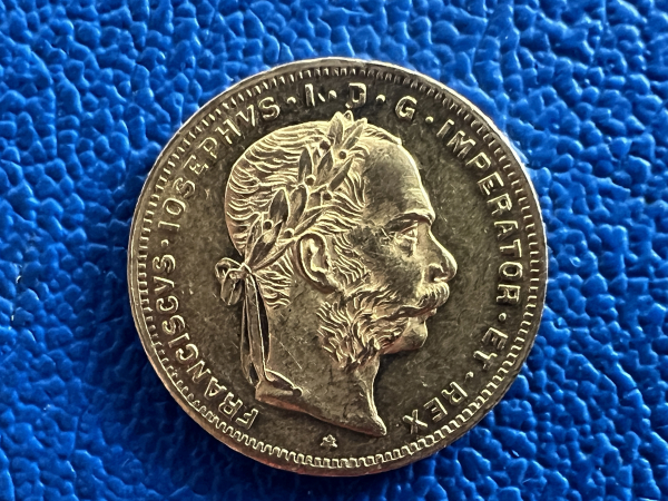 Österreich 8 Florin 1885 Gold