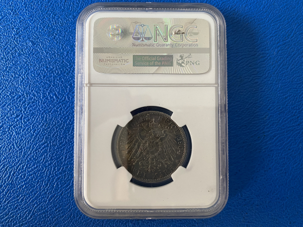 Schaumburg-Lippe 2 Mark 1904 A Georg Silber NGC-Slap AU 58