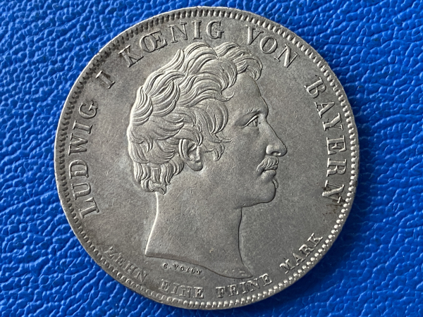 Bayern Taler - Geschichtstaler 1828 Segen des Himmels 1828 Ludwig I Top Erhaltung!