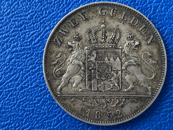 Bayern  2 Gulden 1852 Maximilian II (1)