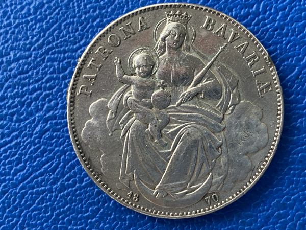 Bayern Taler 1870 Ludwig II Madonnentaler
