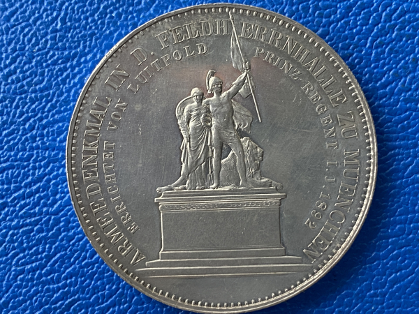 Bayern Silbermedaille 1892 Luitpold Prinzregent 1886-1912 absolutes Prachtexemplar !