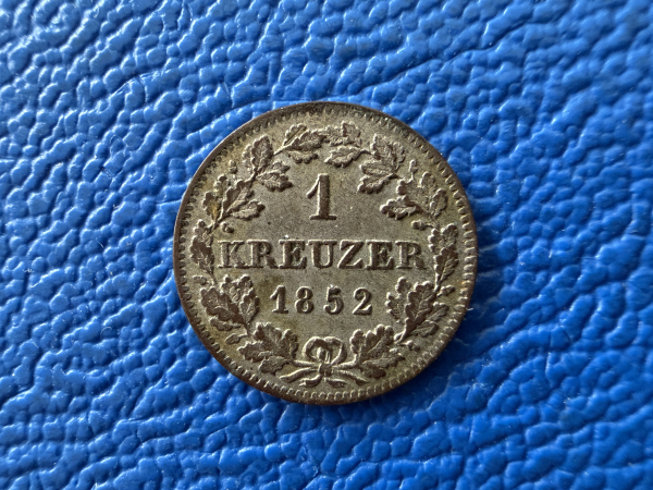 Bayern Kreuzer 1852 Maximilian II. Joseph 1848-1864