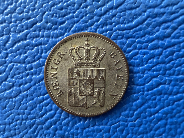 Bayern Kreuzer 1852 Maximilian II. Joseph 1848-1864