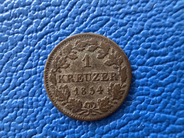 Bayern Kreuzer 1854 Maximilian II. Joseph 1848-1864 (2)