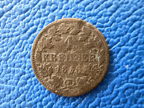 Bayern Kreuzer 1866 Maximilian II. Joseph 1848-1864