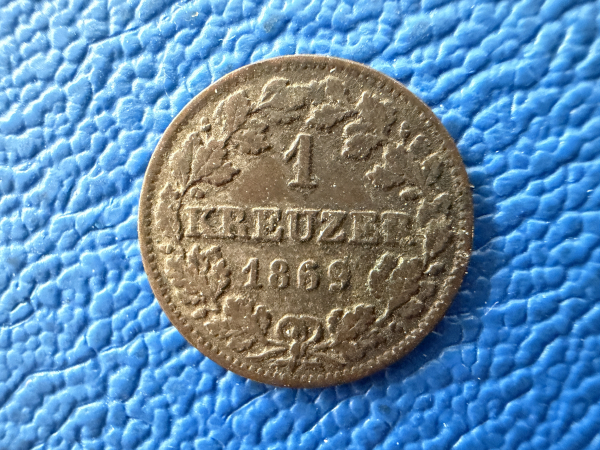 Bayern Kreuzer 1869 Maximilian II. Joseph 1848-1864 (2)