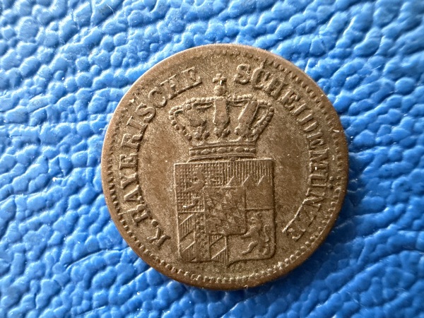 Bayern Kreuzer 1869 Maximilian II. Joseph 1848-1864 (2)