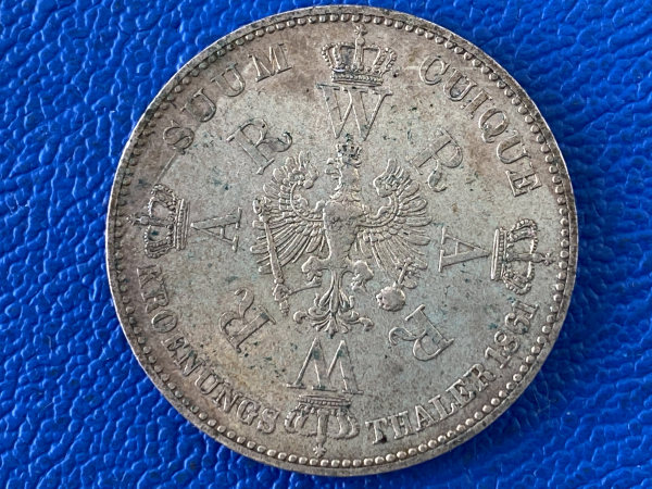 Preußen Kronentaler 1861 A Wilhelm (1)