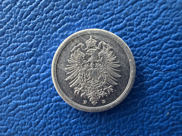 Kaiserreich 1 Pfennig 1918 D Ersatzmünze 1. Weltkrieg J-300
