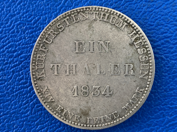 Hessen-Kassel Taler 1834
