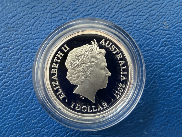 Australien 1 Dollar 2017 Trans - Australian Railway 11,66g Feinsilber in PP inkl. CoA