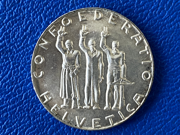 Schweiz 5 Franken 1941 B Bundesfeier Top Erhaltung!