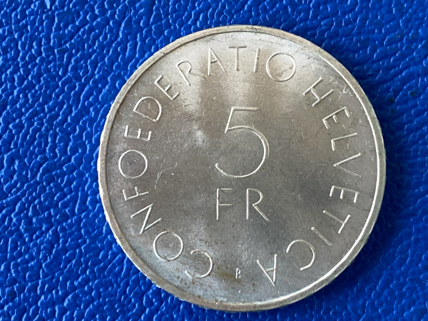 Schweiz 5 Franken 1963 Rotes Kreuz