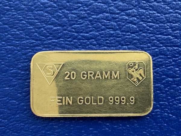 10 Gramm Goldbarren Schweizerischer Bankverein - Swiss Bank Corporation selten
