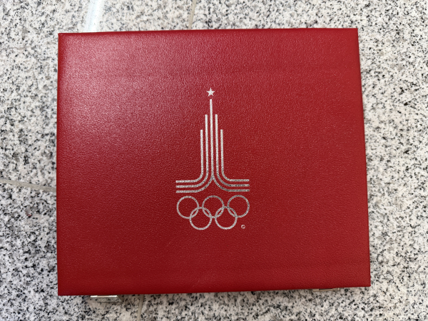 Rusland 14 x 5 Rubel und 14 x 10 Rubel Olympiade Moskau 1980, 630g Feinsilber in Polierte Platte inkl. roter Box Luxus Qualität!