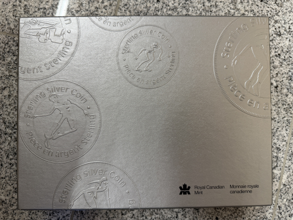 Kanada 50 Cent Sammlung 1999-2000 Sportarten Pferd,Eishockey,Golf,Curling,Bowling, Segeln in Box Silber in PP