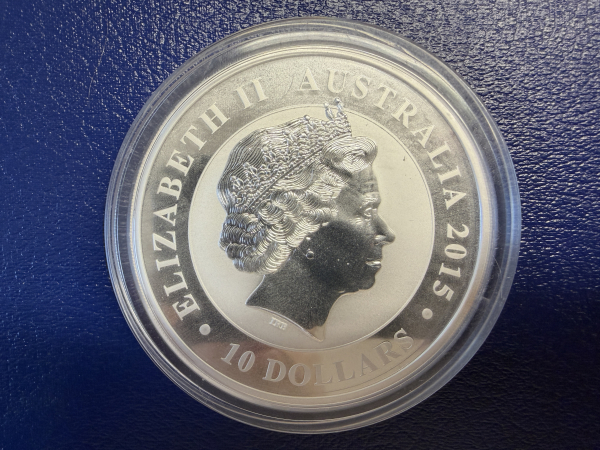 10 Oz 2015 Kookaburra in Silber