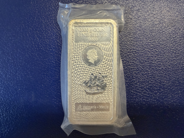 1 KG Münzbarren Cook Islands 2020 orig. eingeschweißt