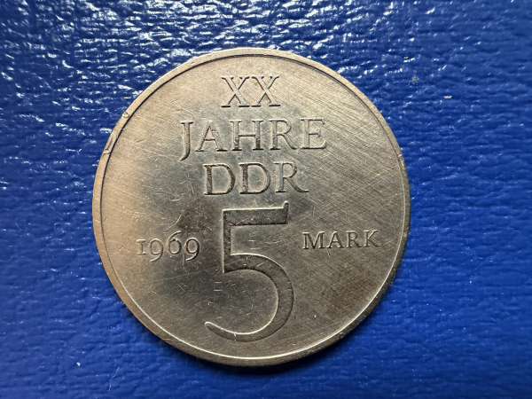5 Mark 1969 20 Jahre DDR