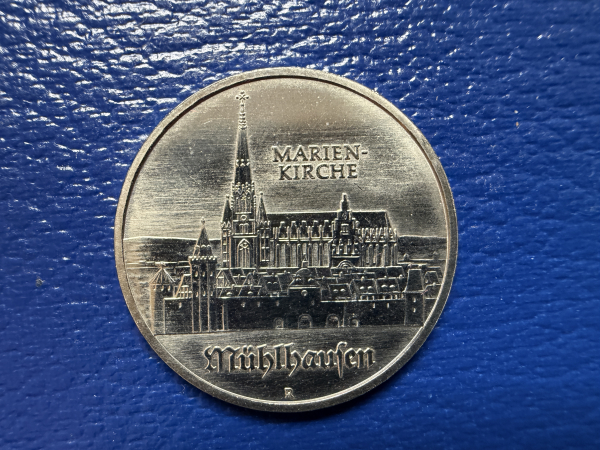 5 Mark 1989 1989 Gedenkmünze Marienkirche Mühlhausen