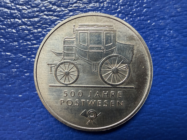 5 Mark 1990 500 Jahre Postwesen Postkutsche