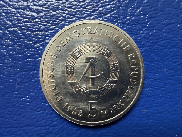 5 Mark 1988 Überseehafen Rostock