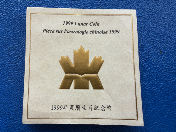 Kanada 15 Dollar 1999 Lunar Hase Silber in PP