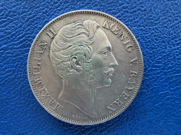 Bayern  2 Gulden 1855 Maximilian II Mariensäule (4)