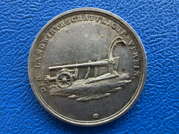 Bayern Silber-Prämienmedaille o.J. (um 1880) des Landwirtschaftlichen Vereins in Bayern (gegr. 1810) 15,70g