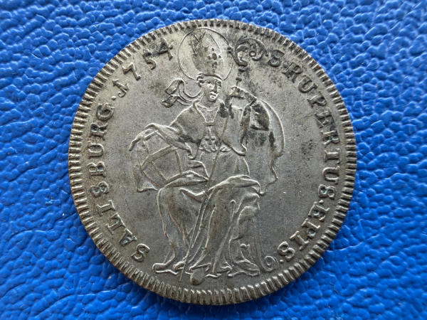 Salzburg  XVII Kreuzer 1754 Sigismund III. von Schrattenbach 1753-1771