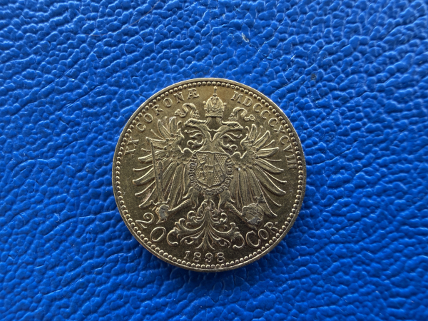 Österreich / Habsburg 20 Kronen 1898 Franz Josef I Gold