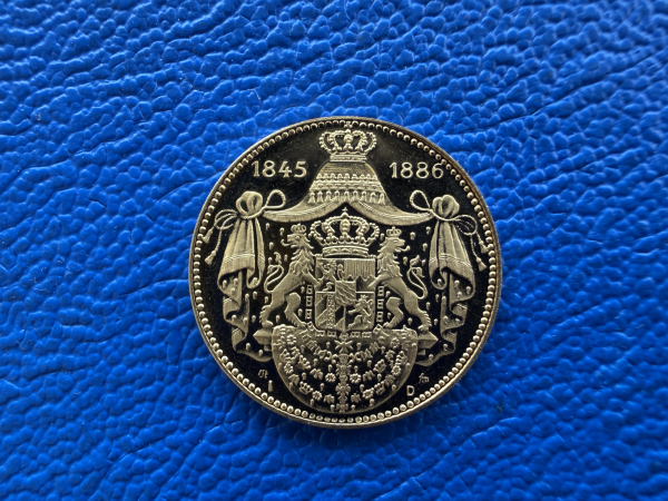 Bayern König Ludwig II 1845 - 1886 von Bayern Franz Müller o.J. zu 1 Dukat 3,44g Gold