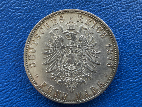 Kaiserreich 5 x 5 Mark Satz 1876-1908 Bayern / Baden / Württemberg im original Etui wunderbareres Exponat