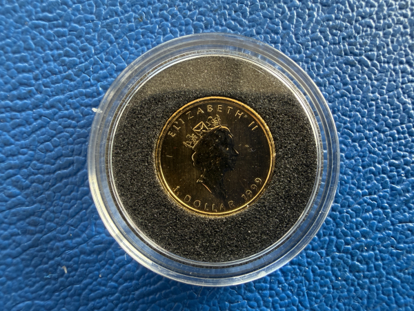 Kanada 1/20 Oz 1999 Maple Leaf "Privy 20 Jahre Maple Leaf" Gold