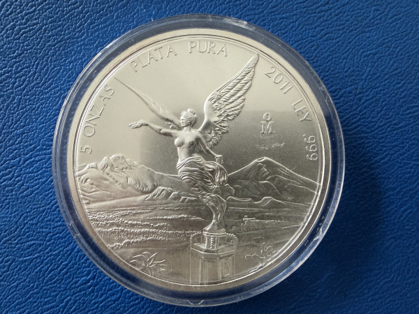 Mexico 5 Oz 2011 Libertad Silber