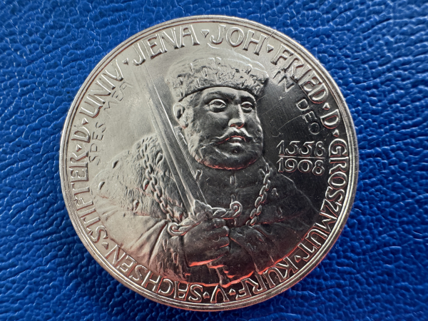 Sachsen-Weimar-Eisenach 5 Mark 1908 Universität Jena (2)