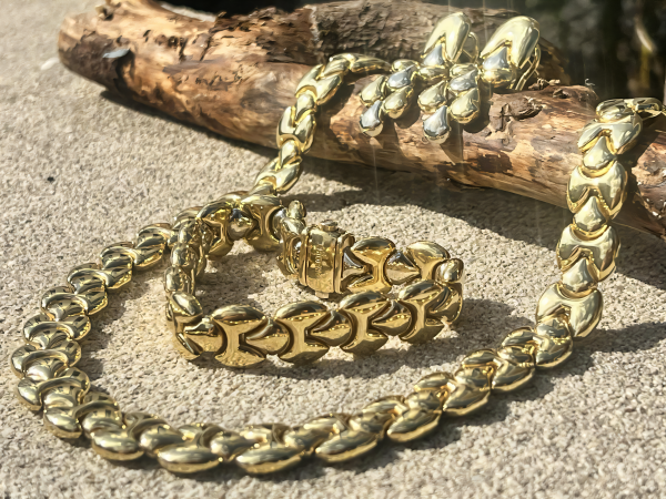 Vicenza Chimento Designer Collier / Armband / Ohrringe / Set Bicolor 750 Gelbgold / Weißgold 109g Ideal auch zur Kapitalanlage (1)