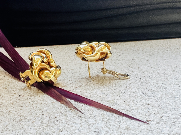 WEMPE Ohrclips / Ohrringe in 18K Gelbgold (750er) 12,50g Gold Top Wertanlage ! (4)