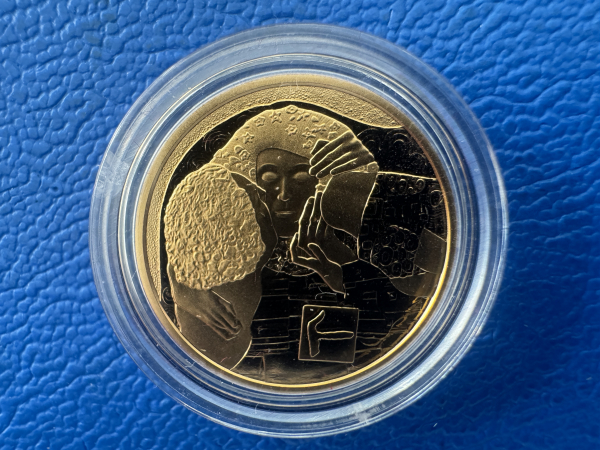 Österreich 50 Euro 2016 Klimt Der Kuss Gold in PP