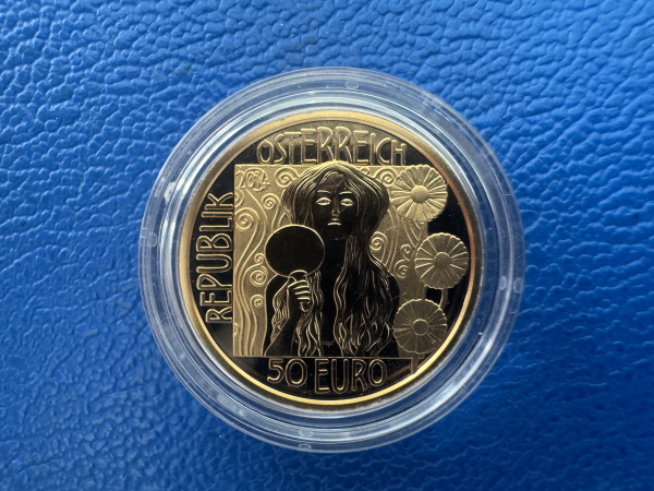 Österreich 50 Euro 2014 Klimt Judith II Gold in PP