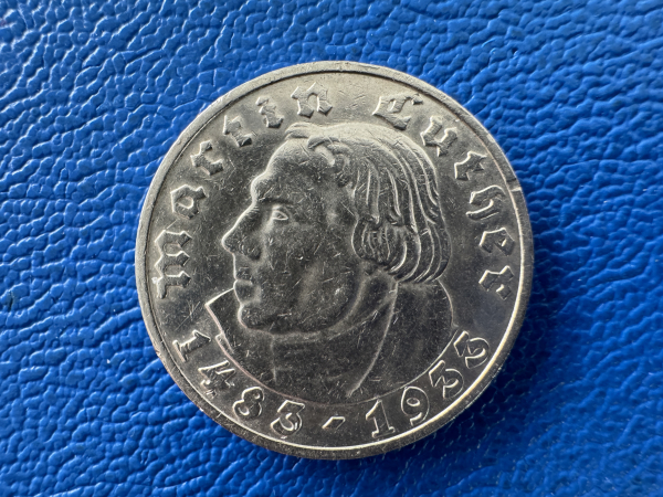 Deutsches Reich 5 RM 1933 D Martin Luther (1)