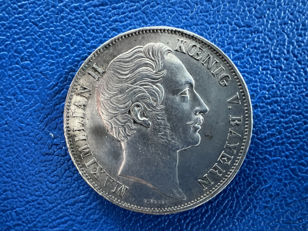 Bayern  2 Gulden 1855 Maximilian II Mariensäule (2)